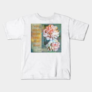 Wish Nurture Imagine Aspire Create Delight Kids T-Shirt